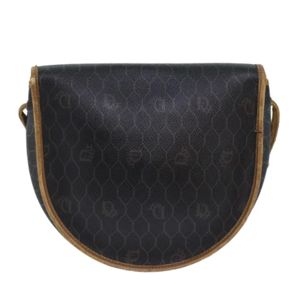 Dior Vintage Pre-owned Leather shoulder-bags Brown Dames