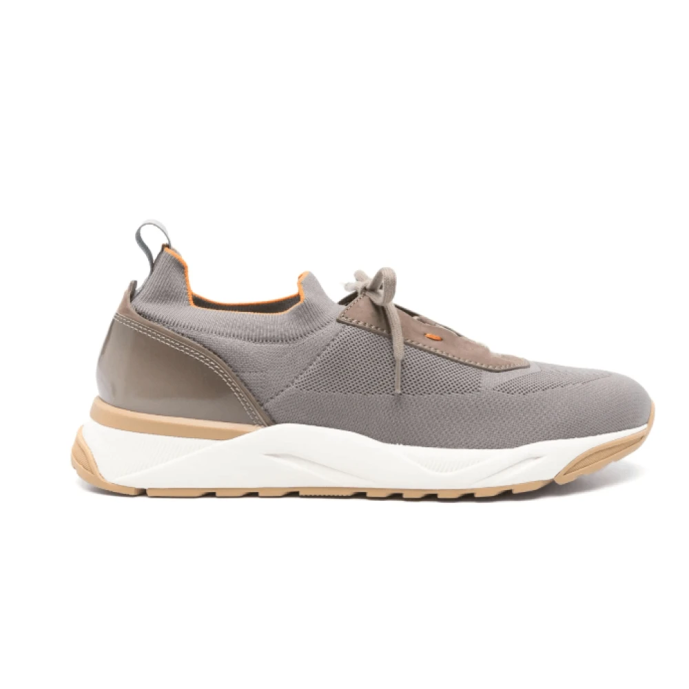 Santoni Chunky Sole Slate Sneakers Heren Schoenen Grijs
