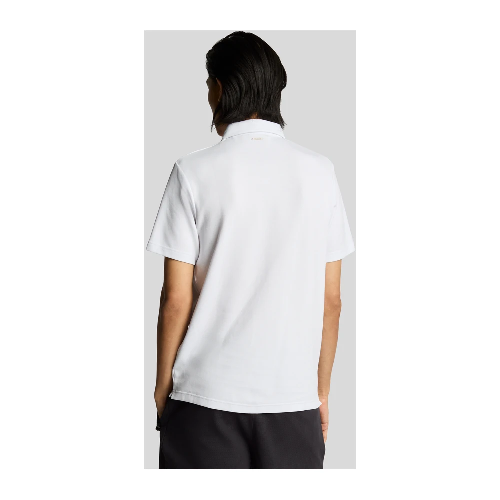 Lyle & Scott SS Polo Shirts Twill Texture Polo Shirt White Heren