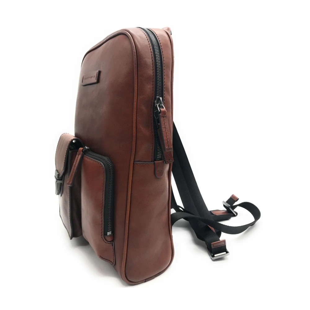 The Bridge Stijlvolle Rugzak Filippo Brown Unisex