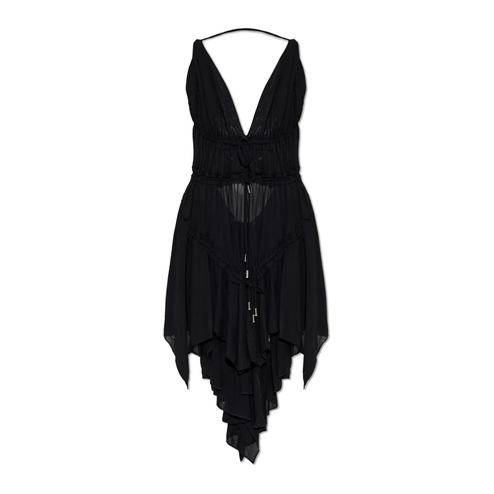 Dsquared2 Donna Nero Abito Con Schiena Scoperta
