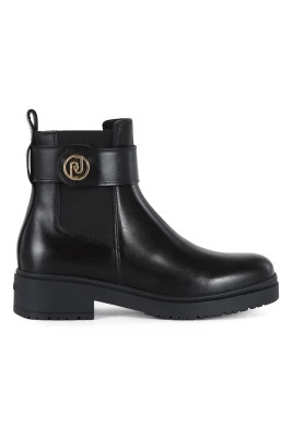 Eco Läder Ankelboots med Kardborre