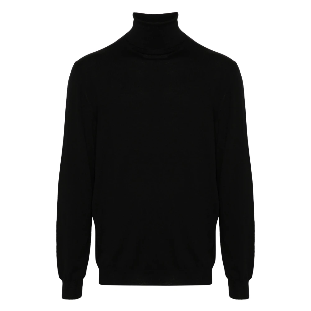 Zanone Stijlvolle Gebreide Trui Maglia Black Heren