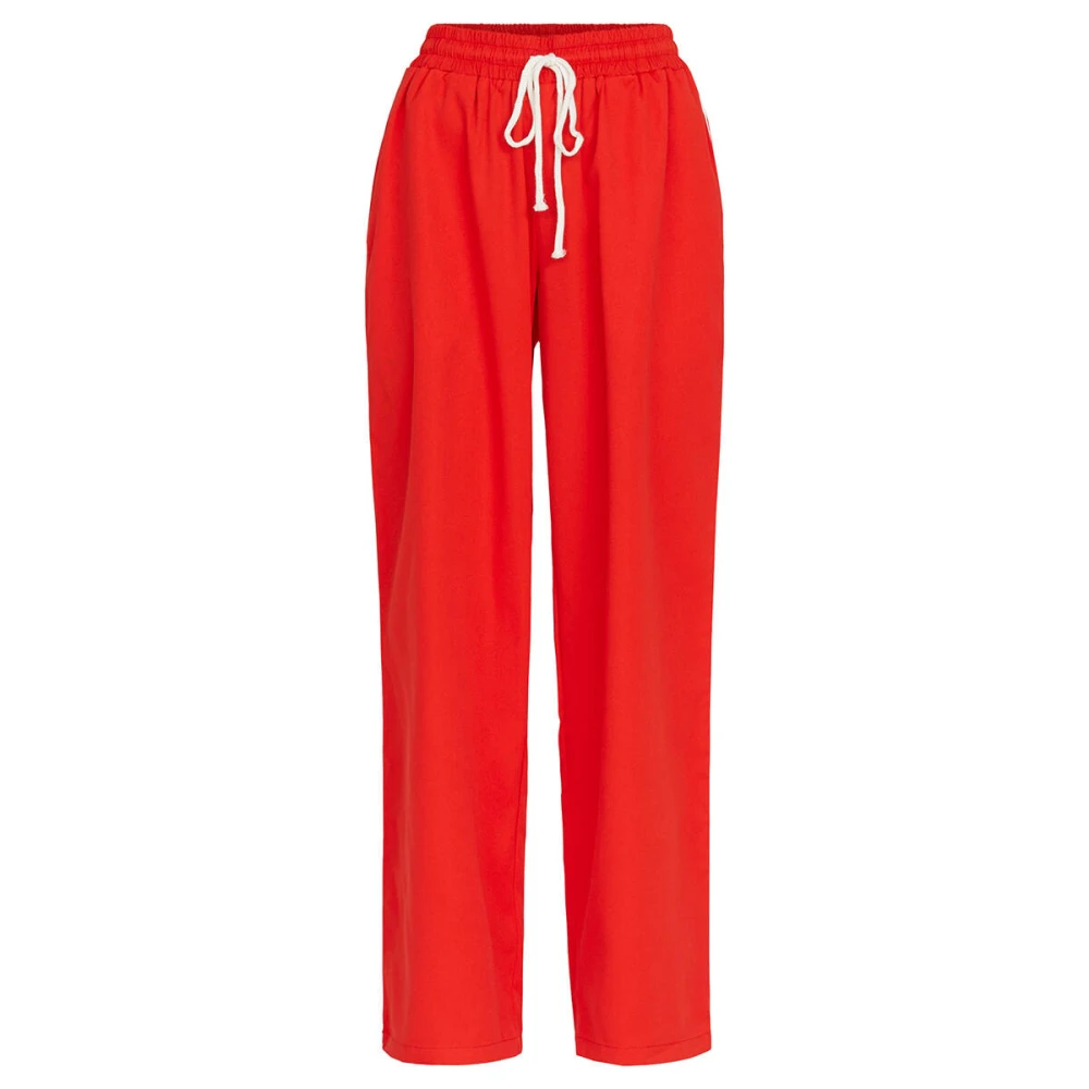 Sisters Point Stijlvolle Vemra-Pa Broek Red Dames