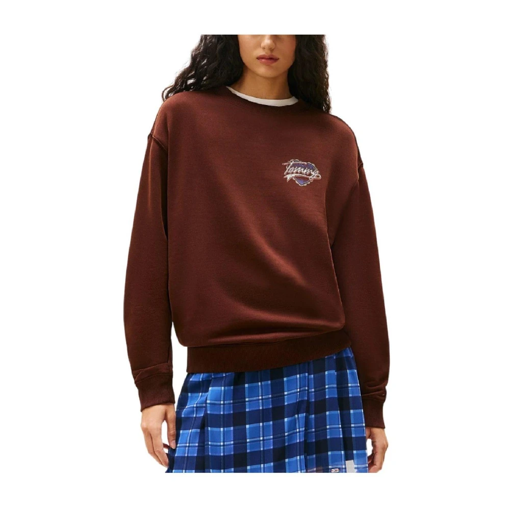 Tommy Hilfiger Women's Brown Tjw Rlx Sweatshirt - Sweatshirts - Xs - Sweatshirts & Hoodies