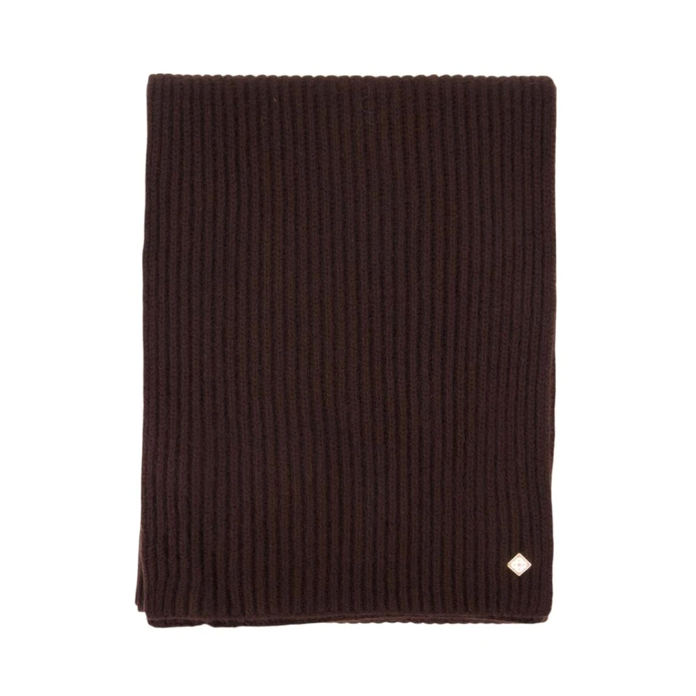 Casablanca , Winter Scarves, Unisex, Brown, One Size, Wool Rib Ski Scarf