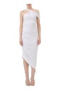 robe-midi-blanche-avec-details-en-metal-dore