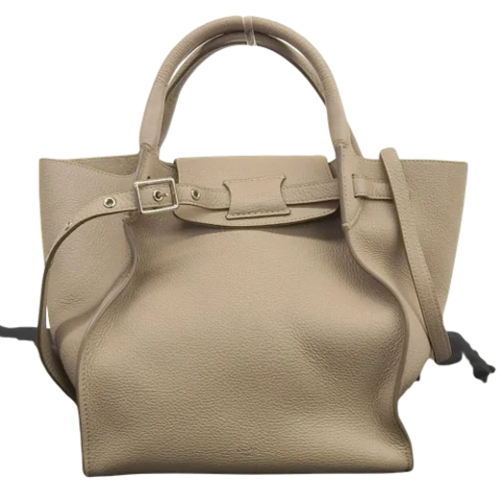 Celine Vintage Pre-owned Leather celine-bags Beige Dames