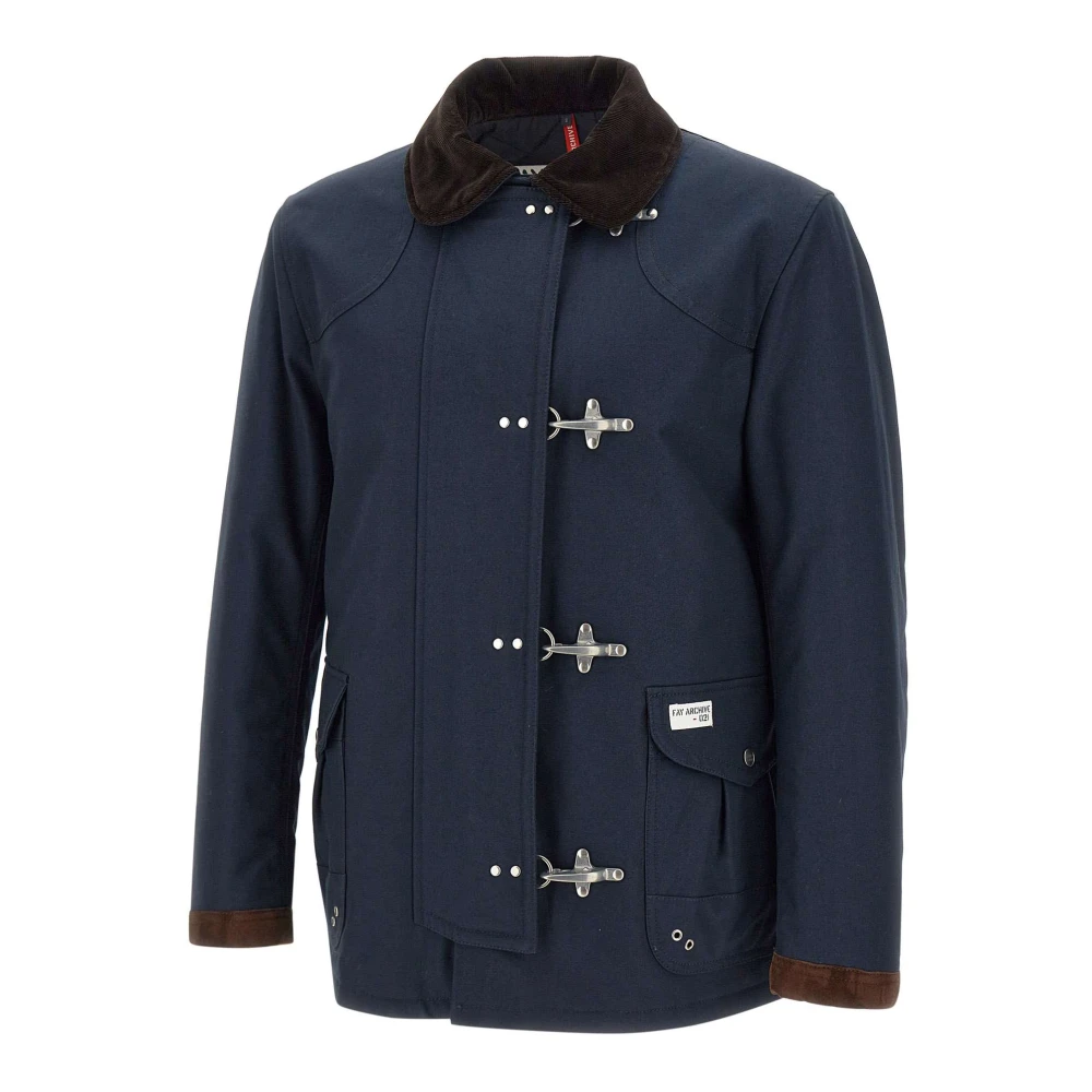 Fay Brandweer geïnspireerd canvas jack Blue Heren