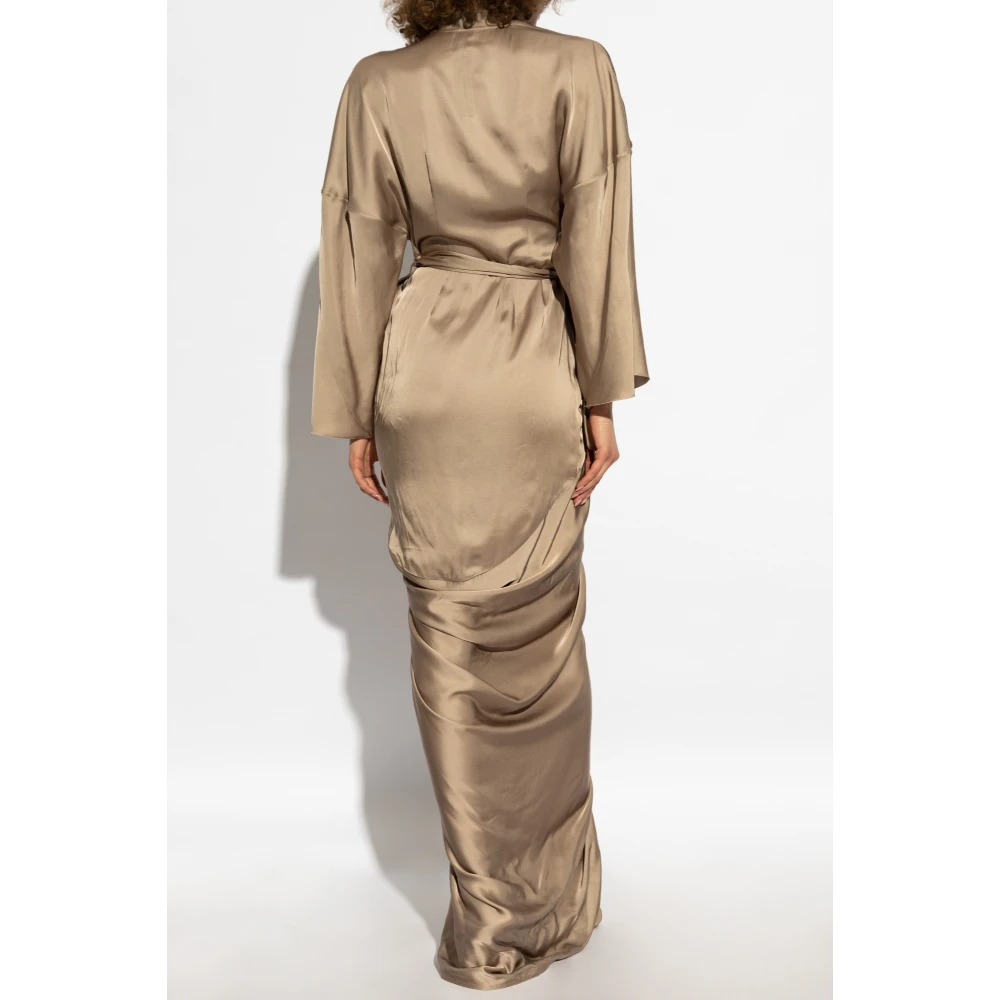 Rick Owens Wikkeljurk Avondjapon Beige Dames