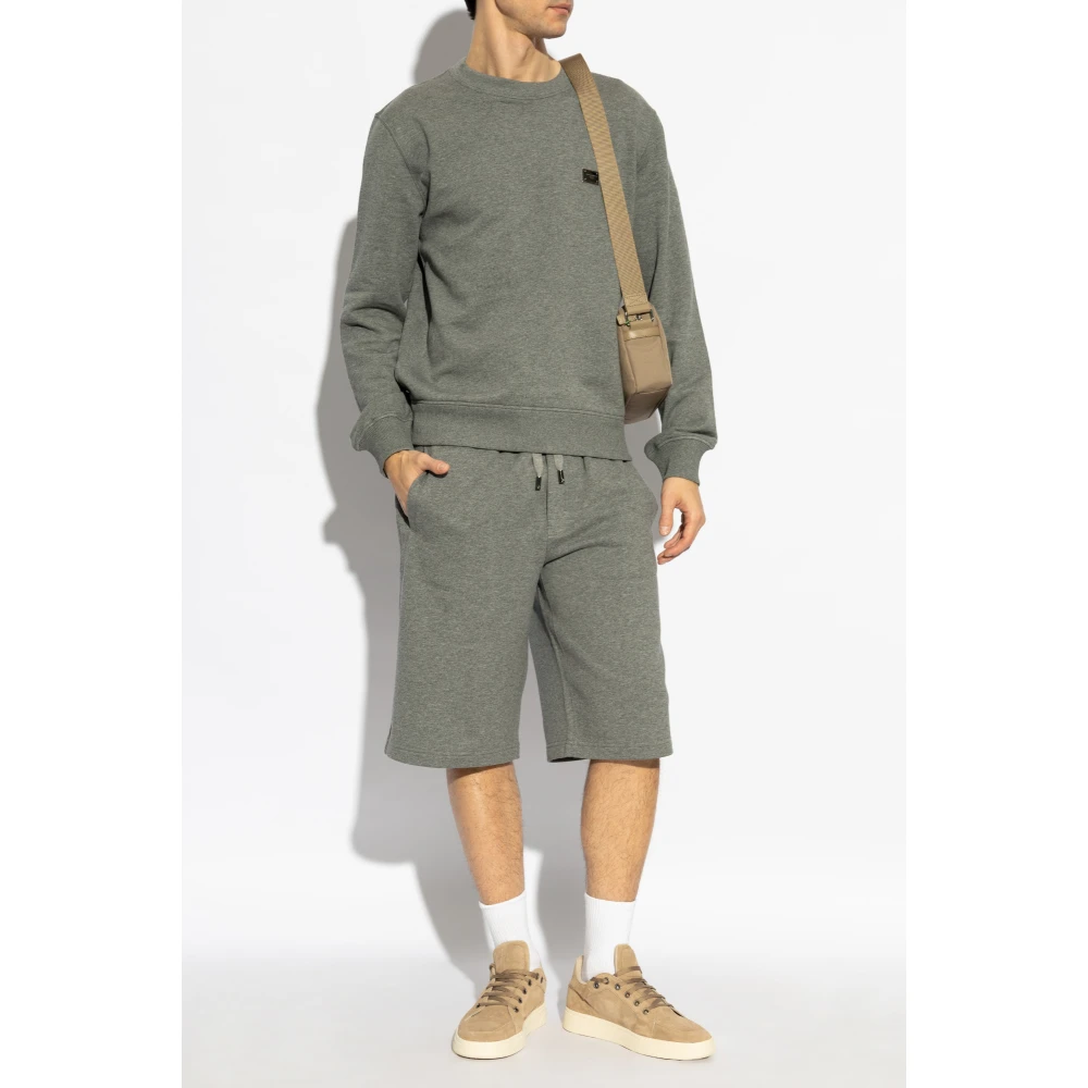 Dolce & Gabbana Sweatshirt met logo Gray Heren