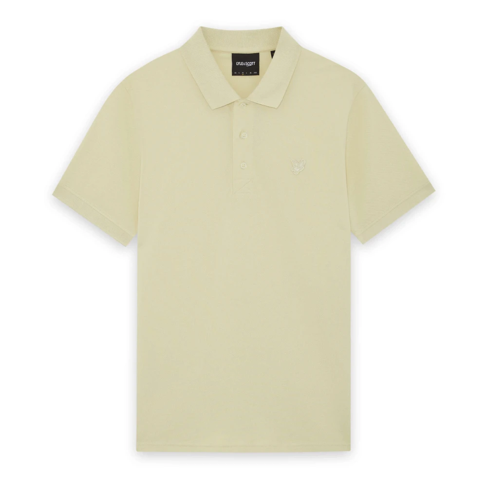 Lyle & Scott Ss Polo Shirts Superfine Polo Shirt - Male - Polo Shirts - Beige - S - Tops