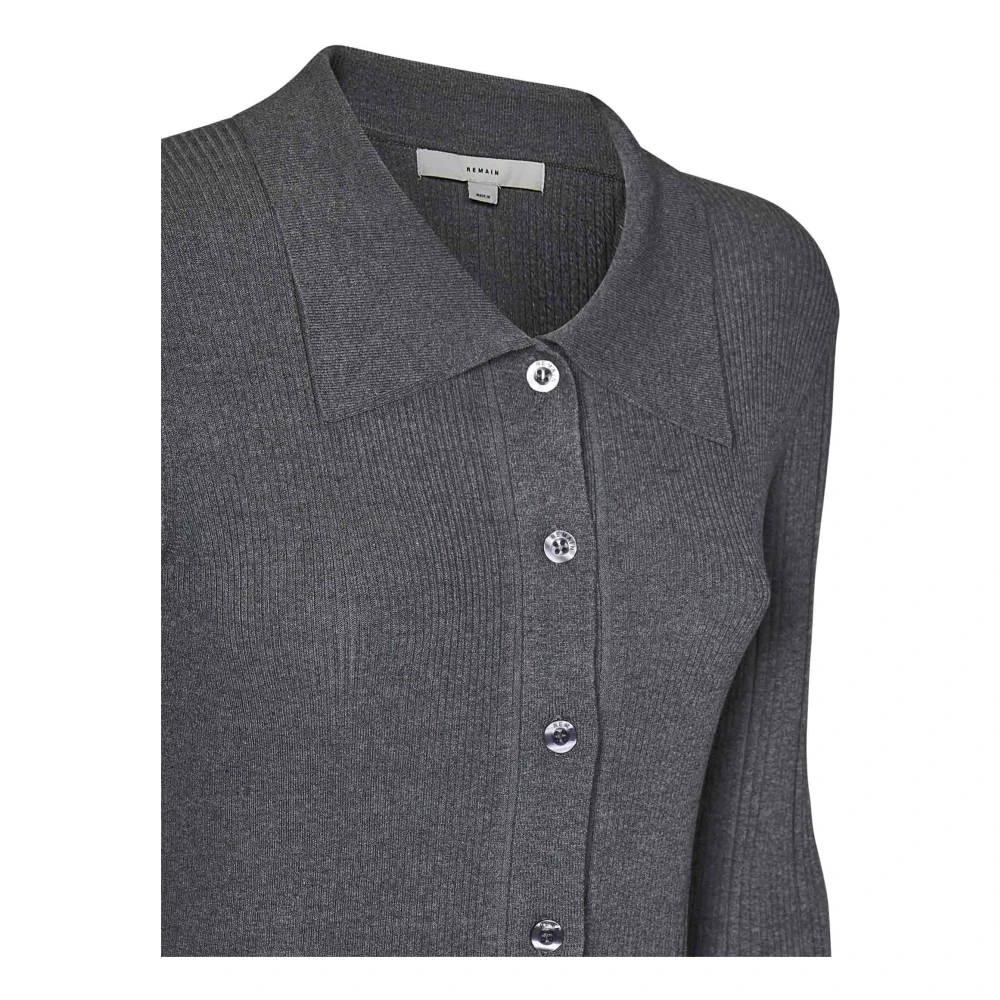 Remain Birger Christensen Grijze Gebreide Aw24 Dames Trui Gray Dames
