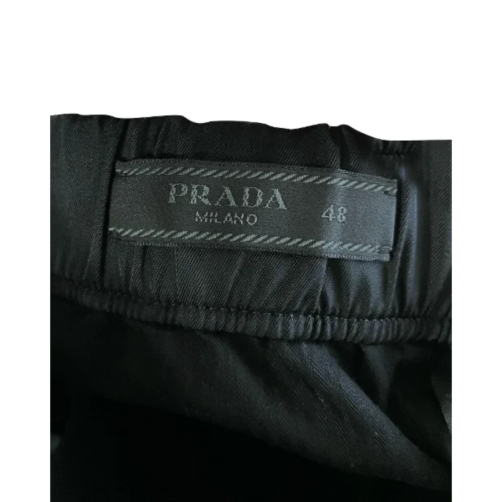Prada Vintage Pre-owned Nylon bottoms Black Dames