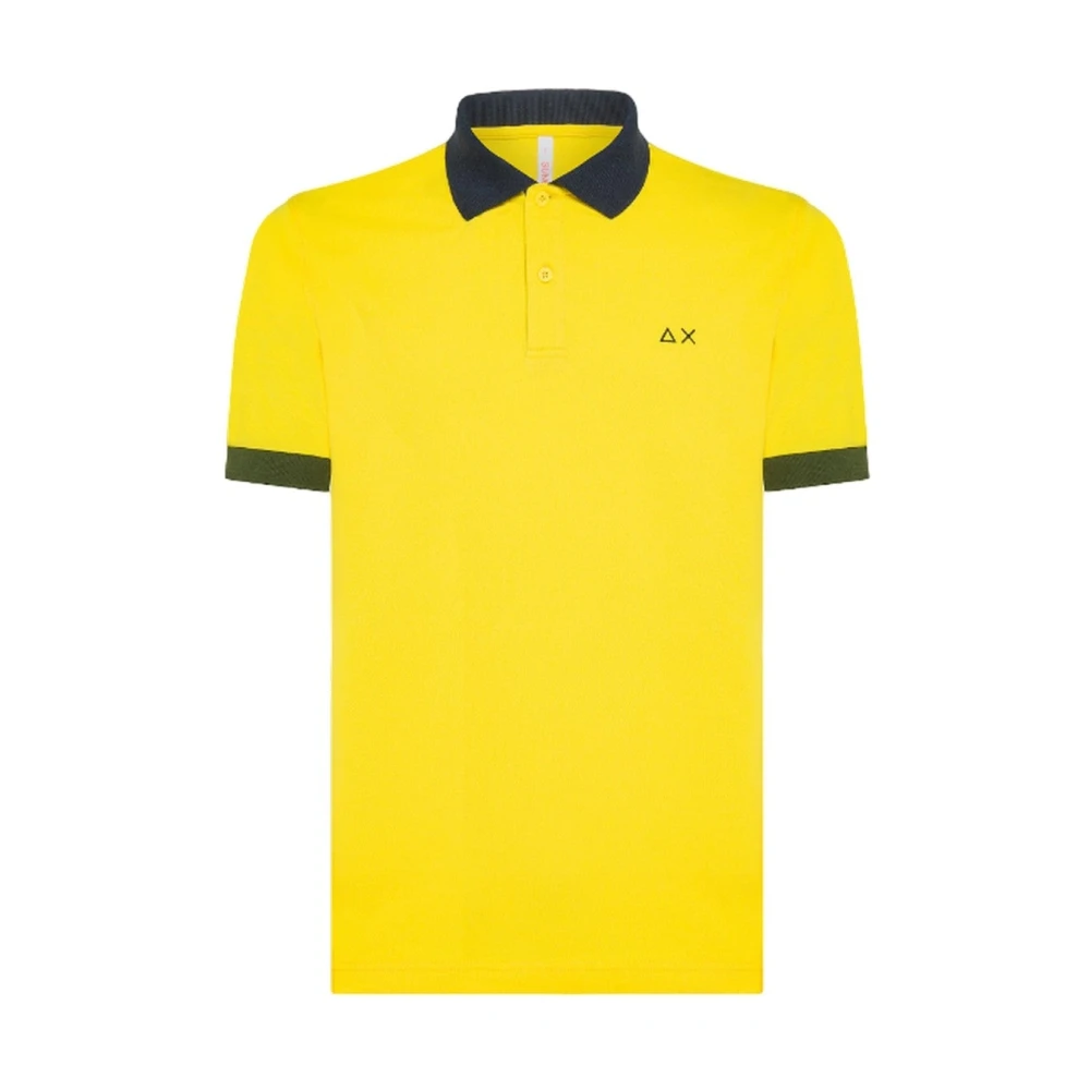 Sun68 Polo Shirts Yellow Heren