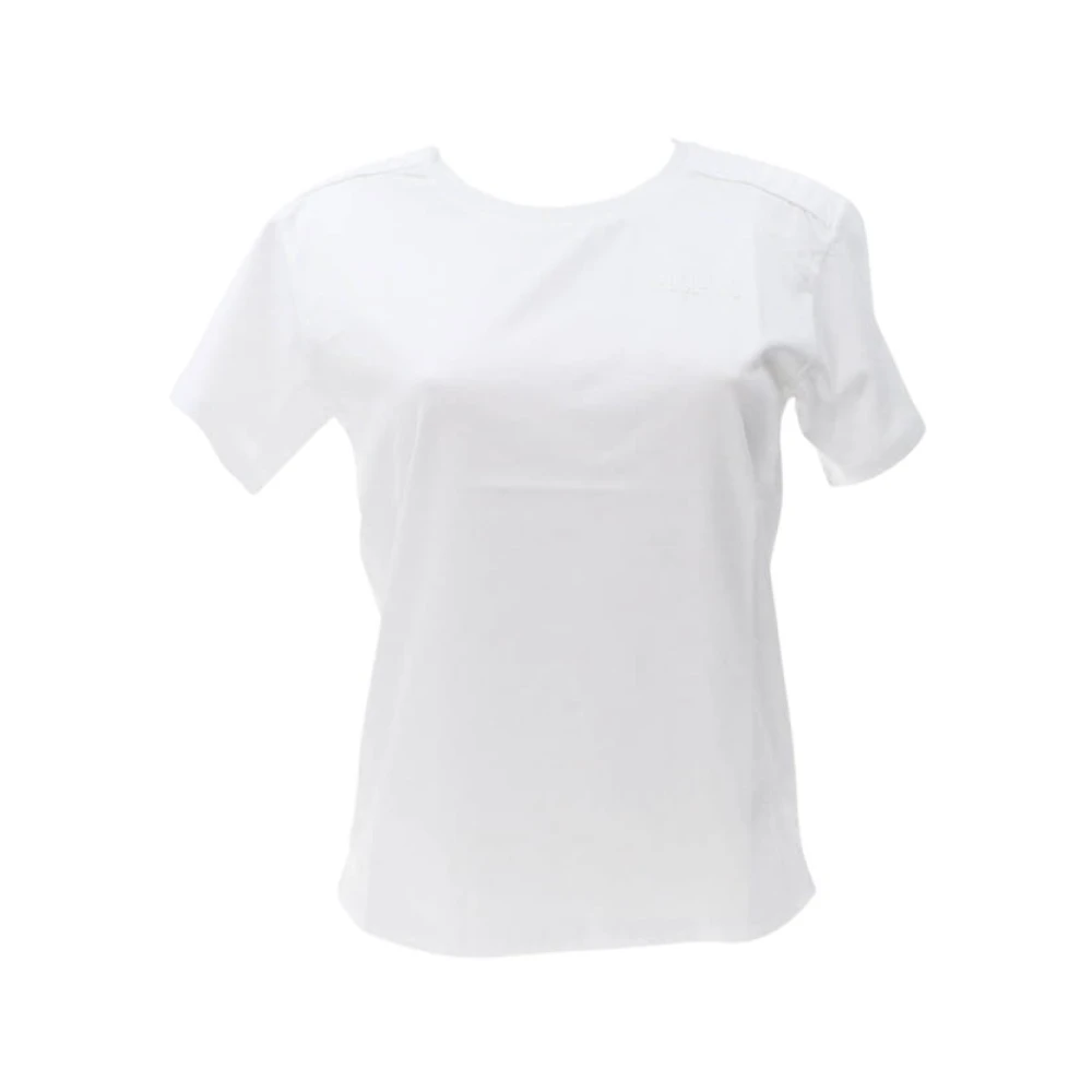 Moschino Wit Logo T-shirt Lente Zomer Collectie White Dames