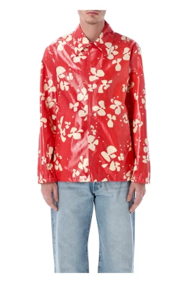 Printed Coating Cotton Shirt Jacket