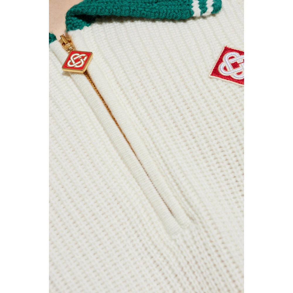 Casablanca Wollen trui met logo Beige Heren