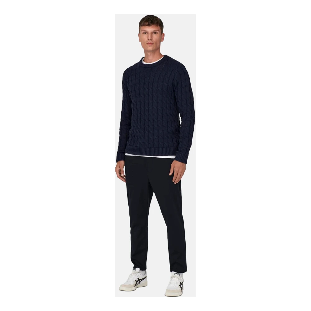 Only & Sons Stijlvolle Gebreide Collectie Blue Heren