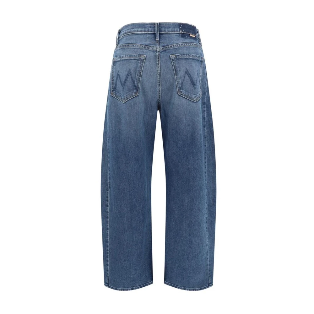 Mother Klassieke Mid-Rise Jeans met Vijf Zakken Blue Dames