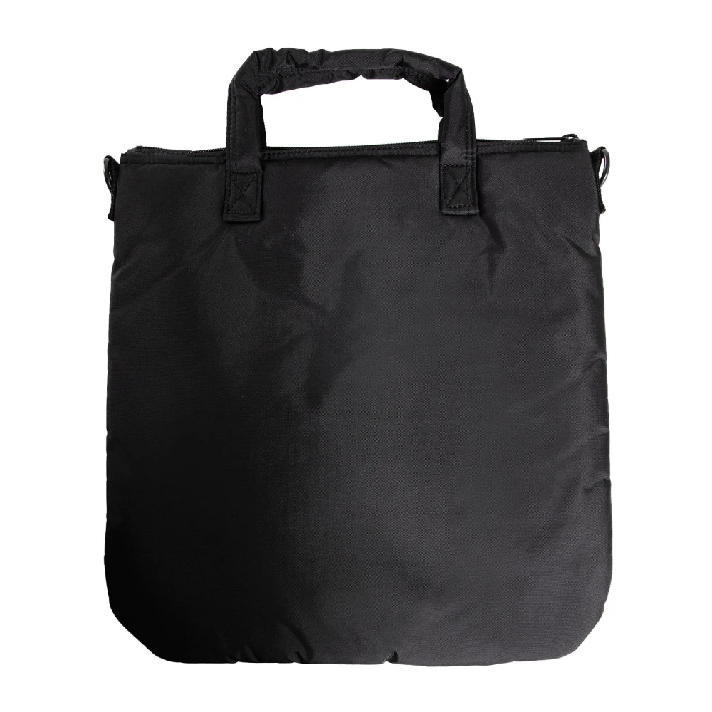 Comme des Garçons Zwarte Gewatteerde Top Hand Schoudertas Black Heren