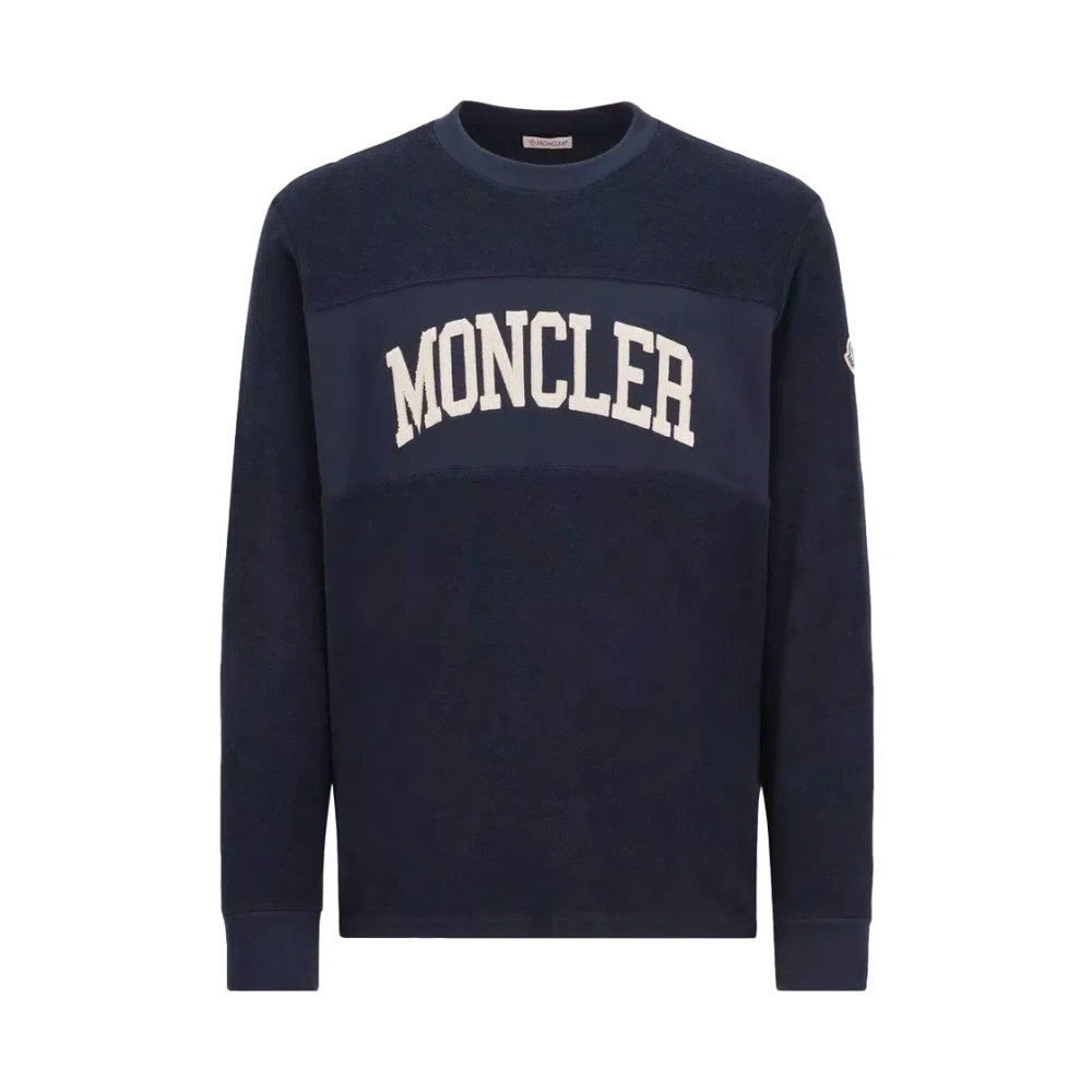 Moncler Klassieke Katoenen Sweatshirt voor Heren Blue Heren