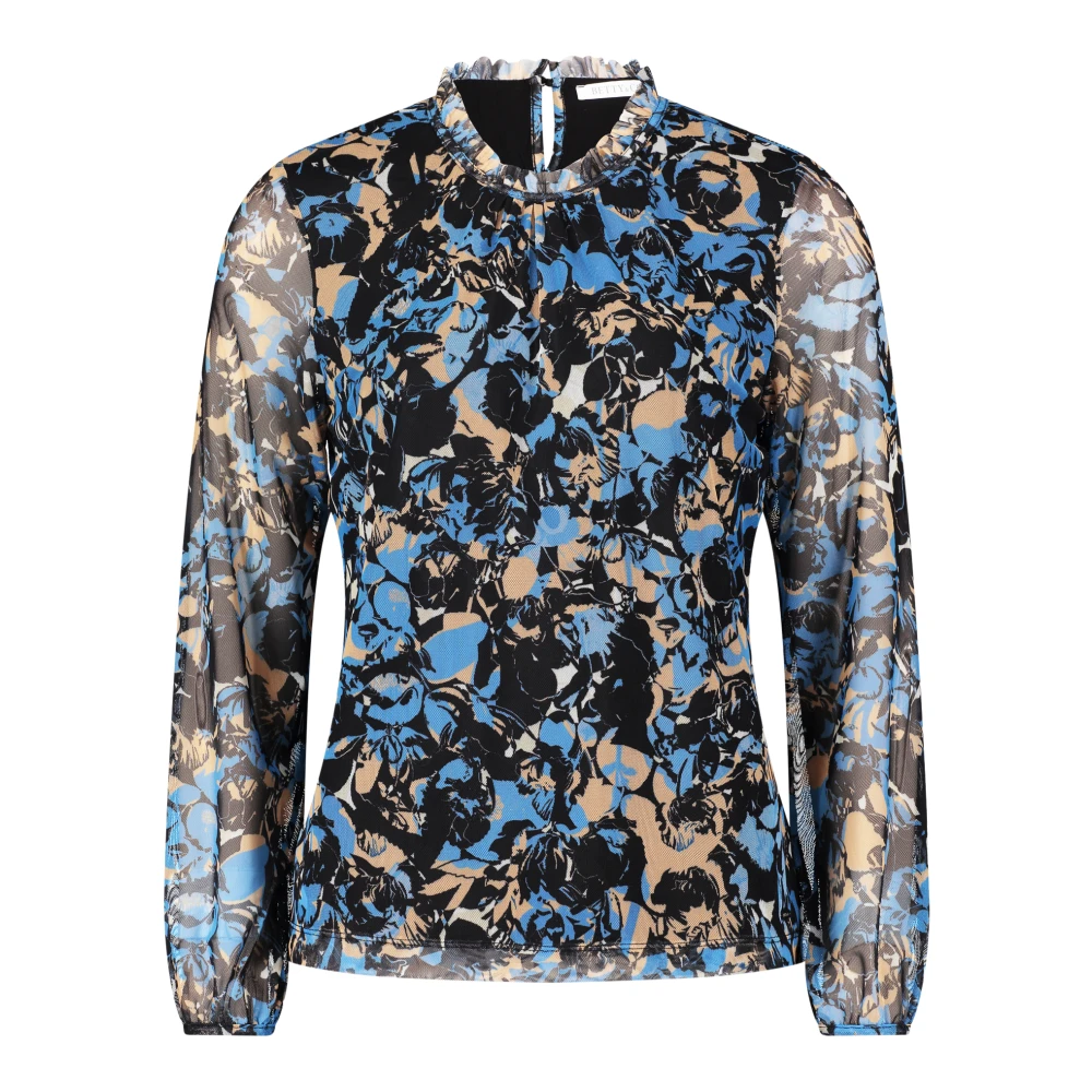 Betty & Co Bloes met gerimpelde halslijn Multicolor Dames