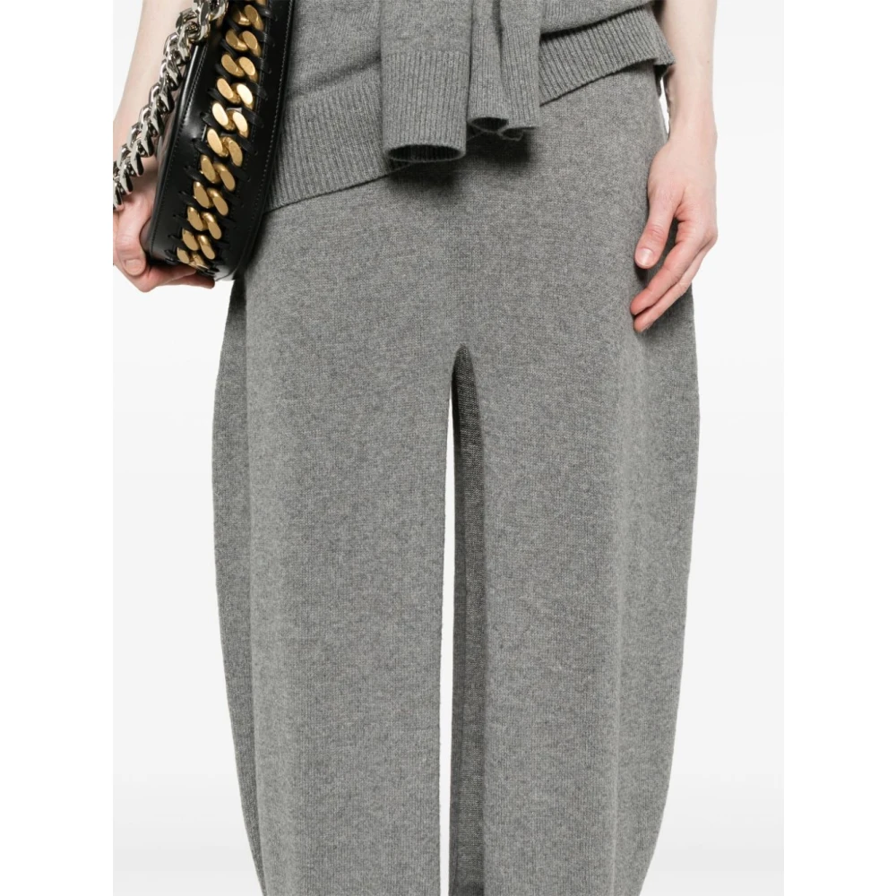 Stella Mccartney Melange Gebreide Midi Rok Gray Dames