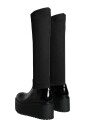 black-leather-knee-high-boots