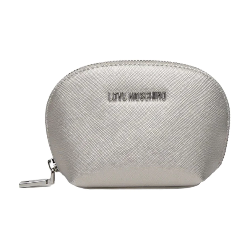 Love Moschino Stijlvolle Beauty Case voor Essentials Gray Dames