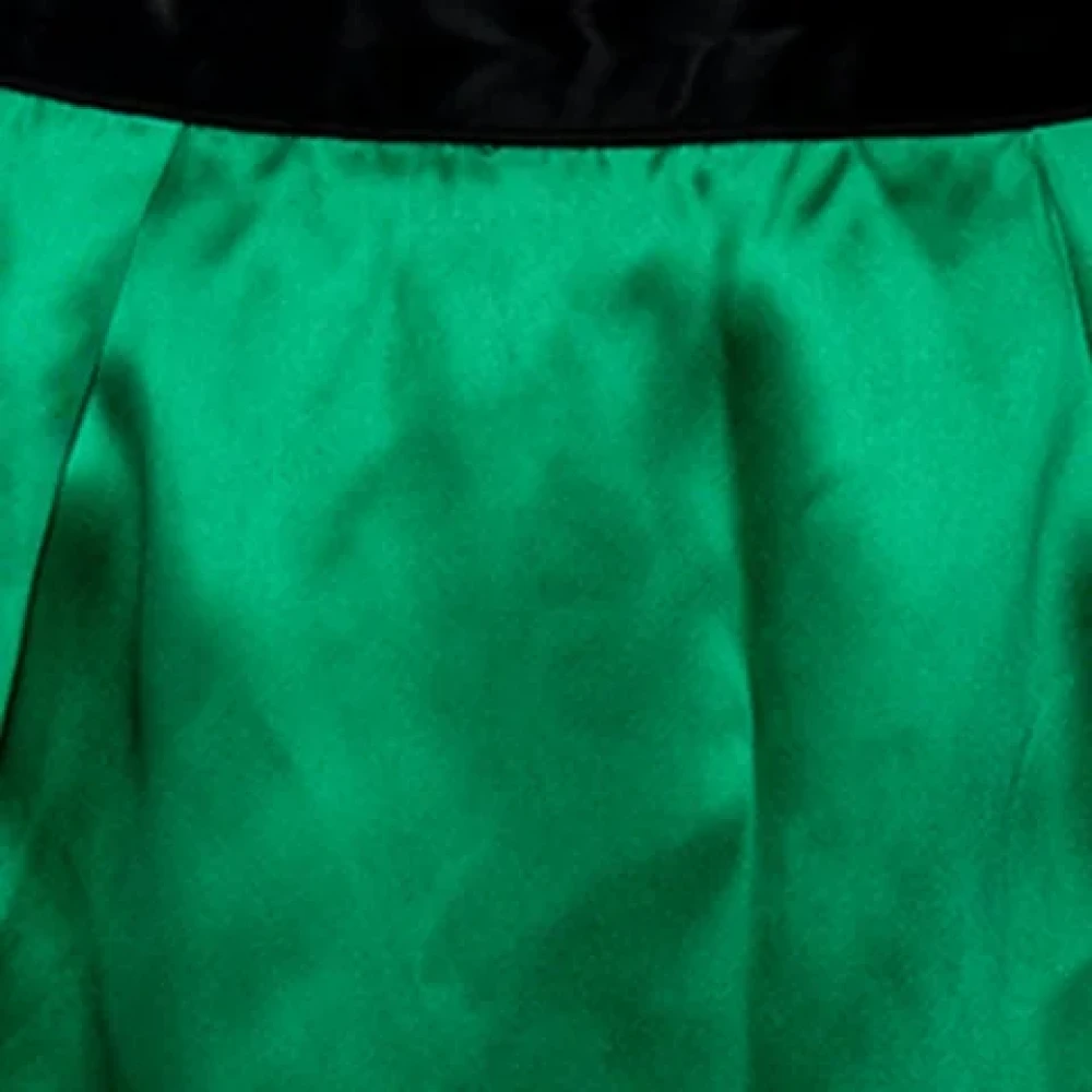 Dolce & Gabbana Pre-owned Satin bottoms Green Dames