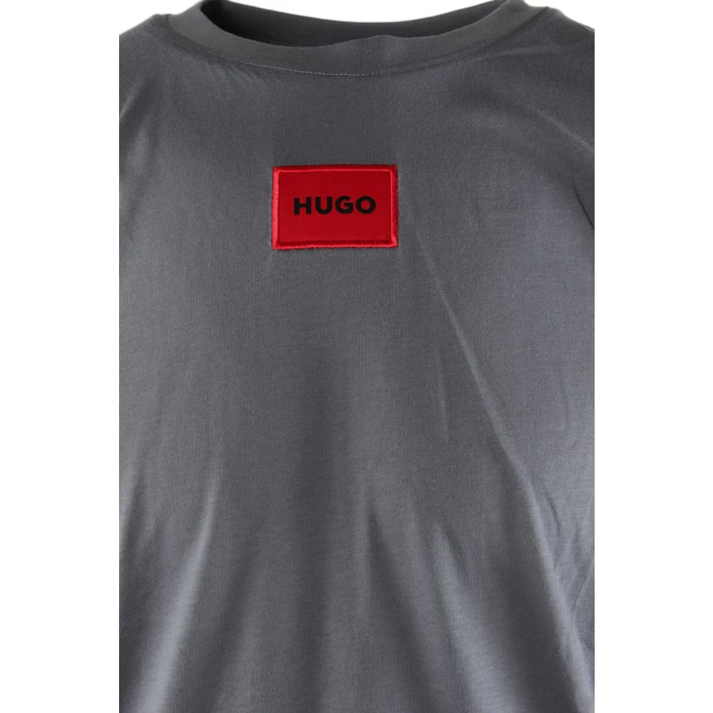 Hugo Boss Heren Grijs T-shirt 100% Katoen Gray Heren