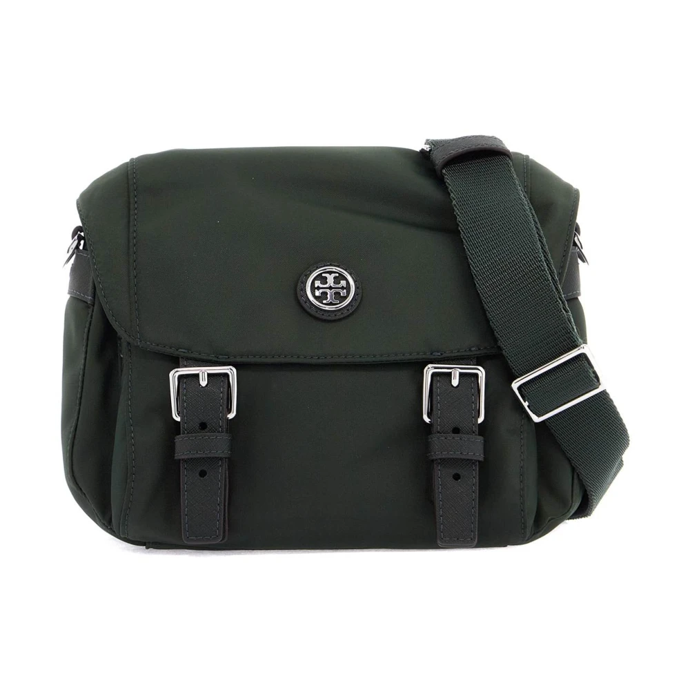 Nylon Messenger Crossbody Bag