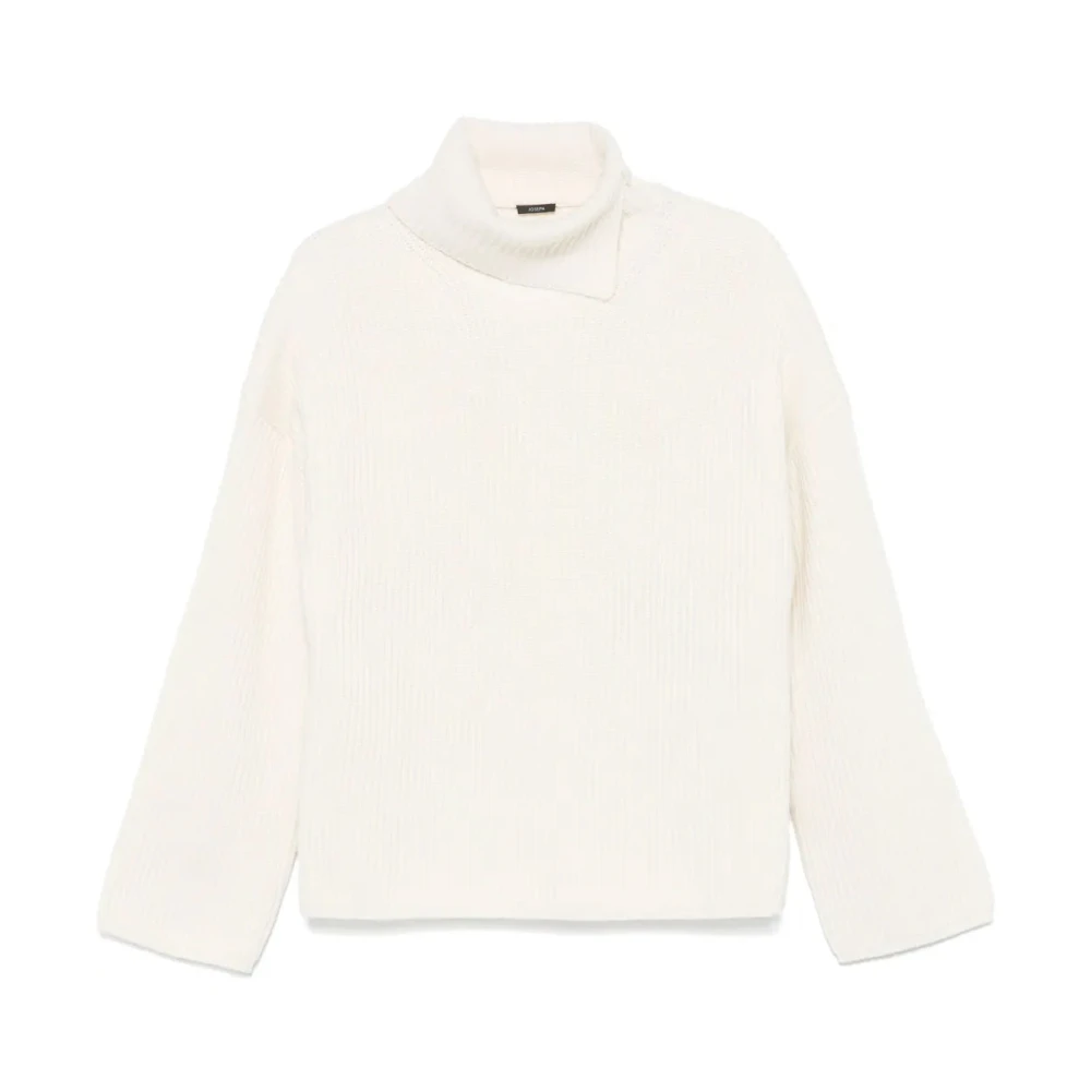 Joseph Donna Bianco Maglione A Collo Alto