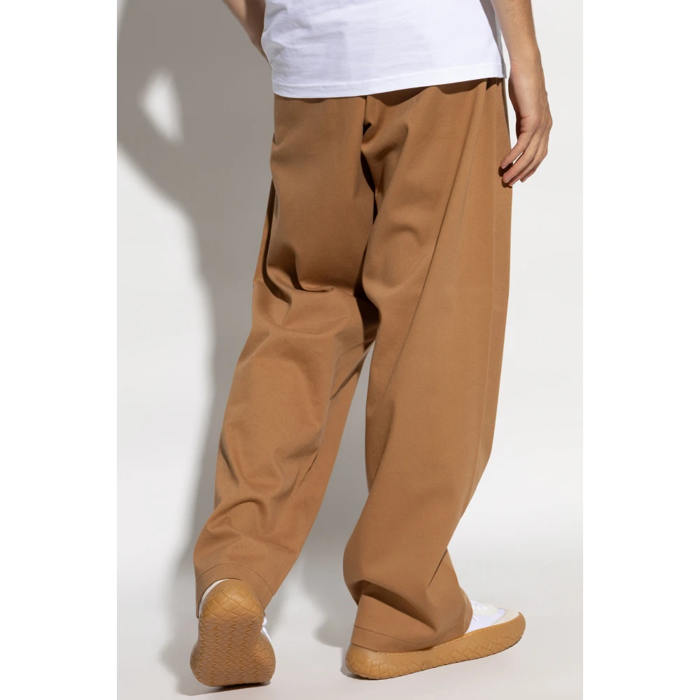 Moschino Wijde broek Brown Heren