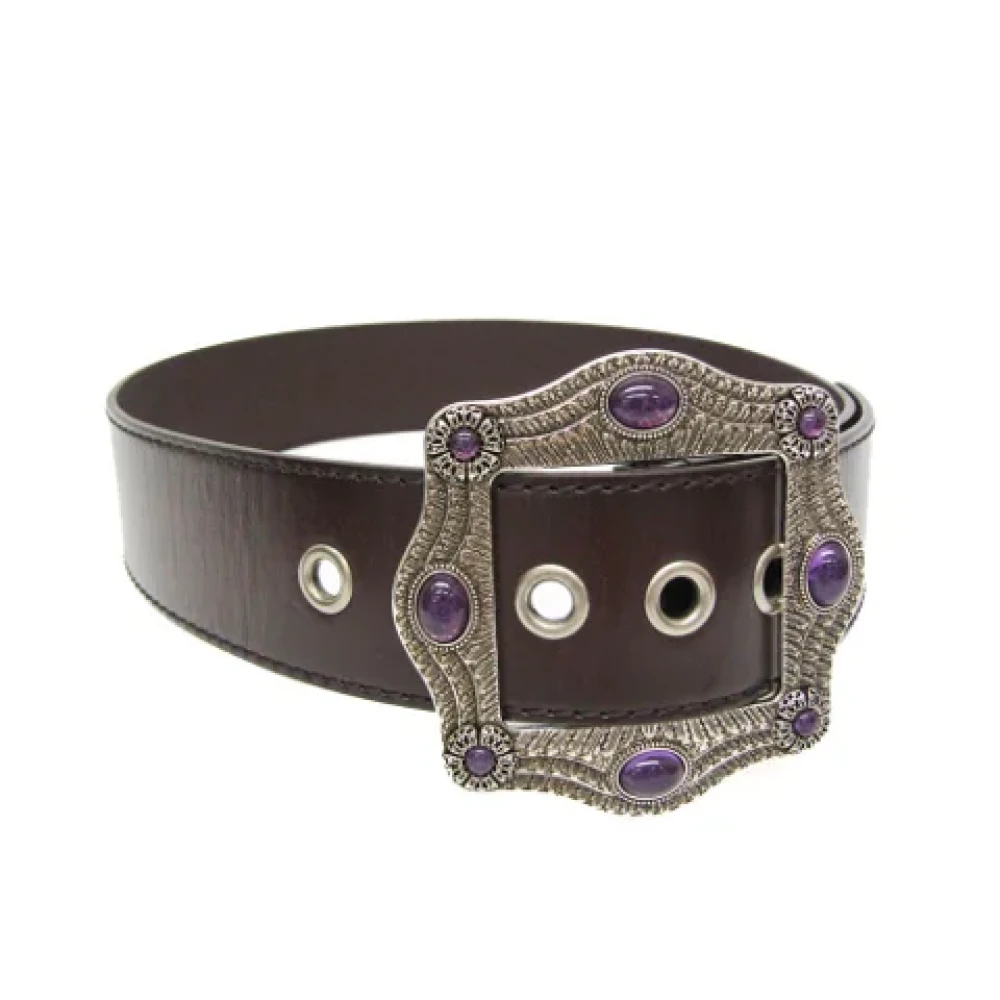 Gucci Vintage Pre-owned Leather belts Brown Dames