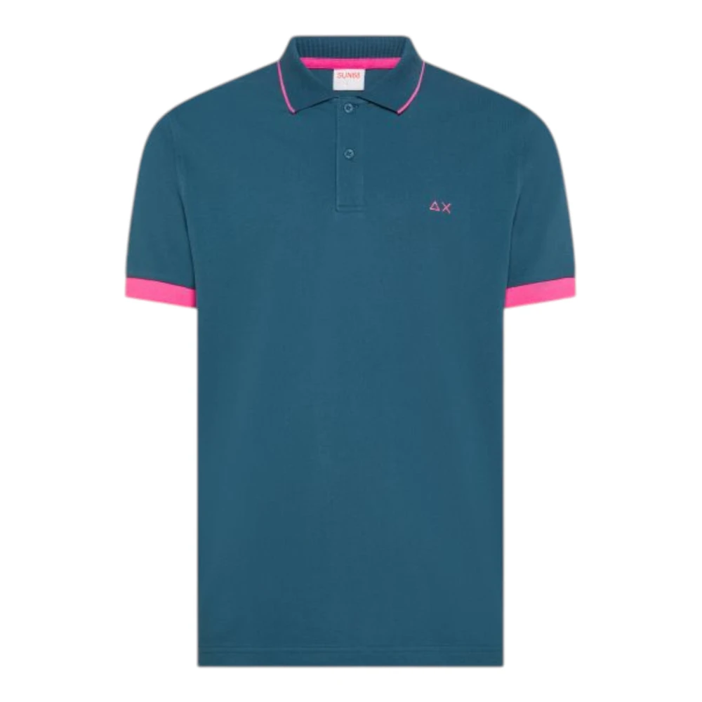 Sun68 Men's Blue Polo Shirts, Xl, Polo Shirts