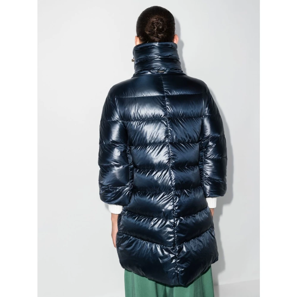 Herno Donzen Jas Navy Blauw Blue Dames