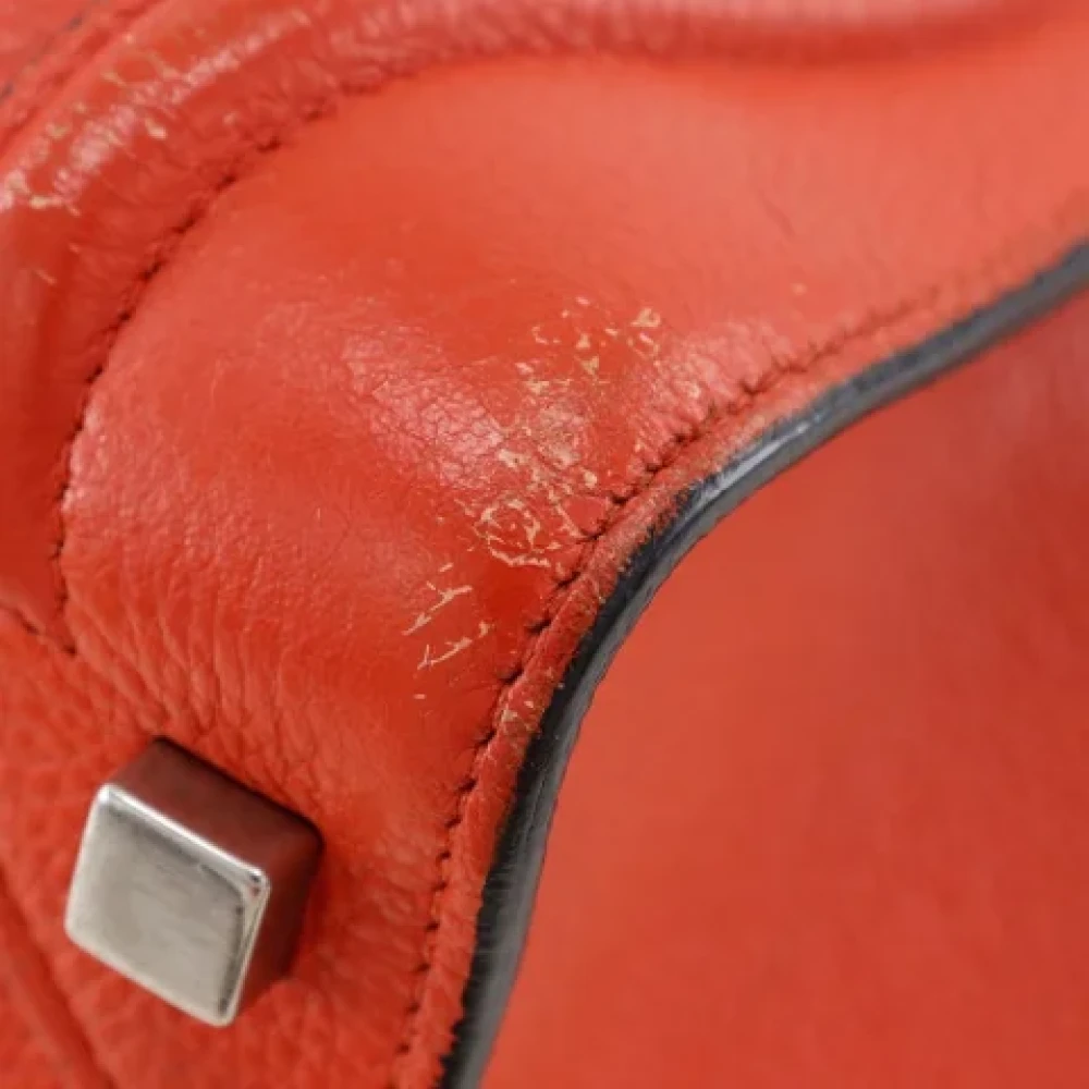 Celine Vintage Pre-owned Leather celine-bags Red Dames