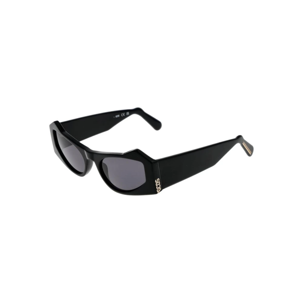 Gcds Unisex Black Cat Eye Sunglasses With Uv Protection