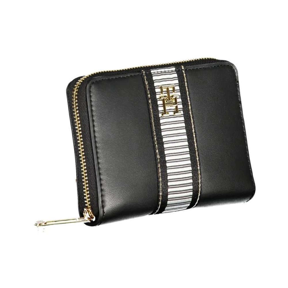Tommy Hilfiger Zwarte Polyethyleen Portemonnee | To-32182 Black Dames