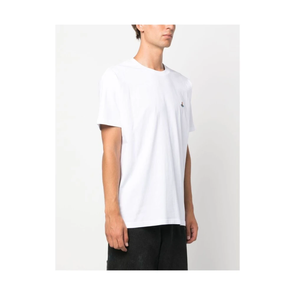 Vivienne Westwood Logo-geborduurd katoenen T-shirt White Dames