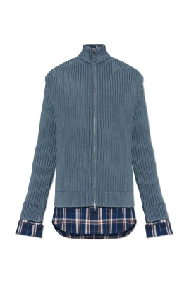 STAND-UP COLLAR CARDIGAN