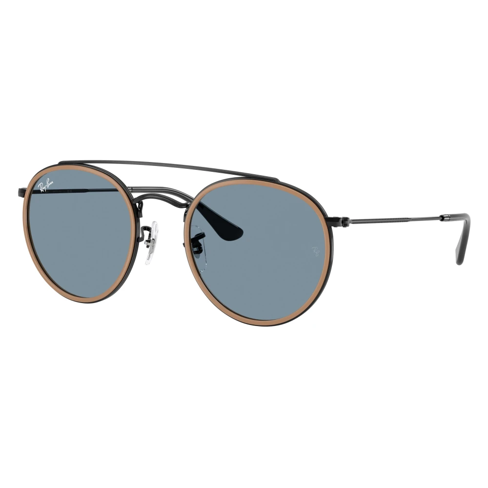 Ray - Ban Unisex Black/Blue Rb3765 9279R5 Sunglasses Metal Geometric Normal - Image 5