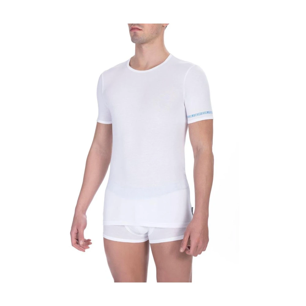 Bikkembergs Men's White Underwear, L, Crew Neck T-Shirt Pack