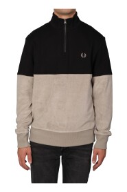 Fred Perry M4714 Q54 NERO Felpa Uomo Uomo Nero