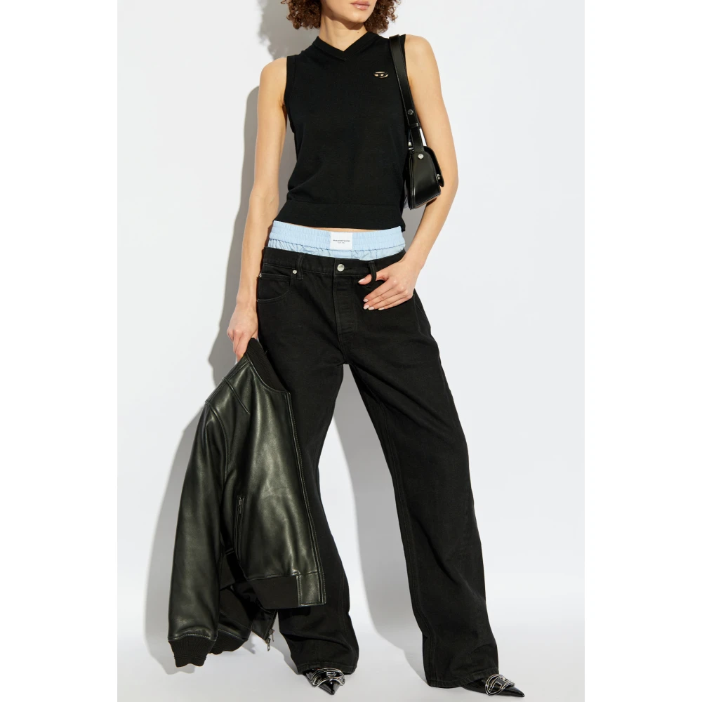 Diesel Vest M-Aligea Black Dames