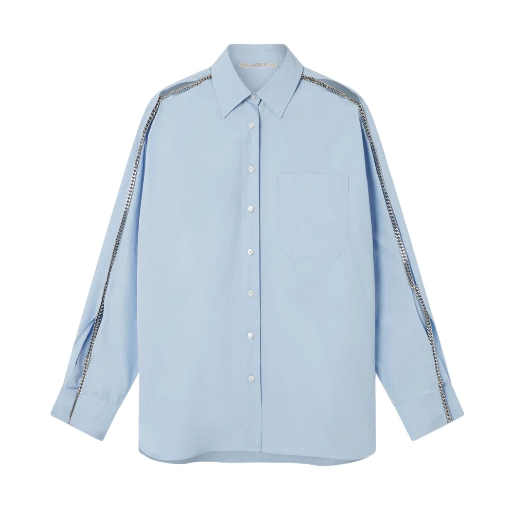 Stella Mccartney Lichtblauwe Shirt Verhoog Garderobe Stijl Blue Dames