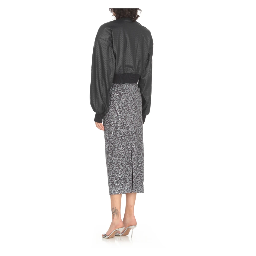Rotate Birger Christensen Blauwe Jas met Ritszakken Blue Dames