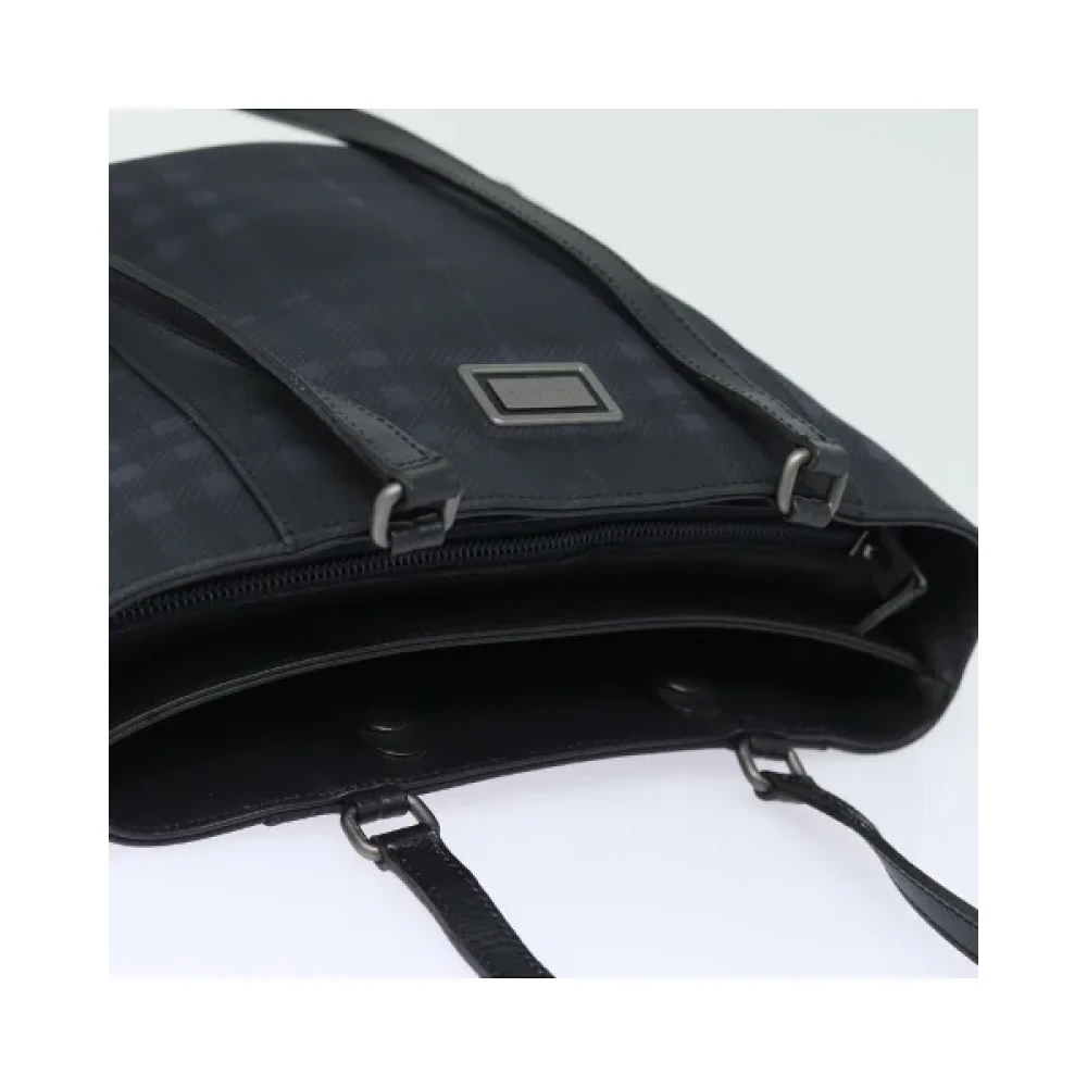 Burberry Vintage Pre-owned Leather shoulder-bags Black Dames